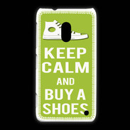 Coque Nokia Lumia 620 Keep Calm Buy Shoes Vert Pomme