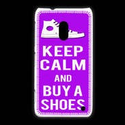 Coque Nokia Lumia 620 Keep Calm Buy Shoes Violet