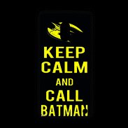 Coque Nokia Lumia 620 Keep Calm Call Batman Noir