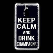 Coque Nokia Lumia 620 Keep Calm Drink champagne Noir