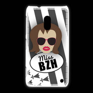 Coque Nokia Lumia 620 Miss Bretagne Chatain