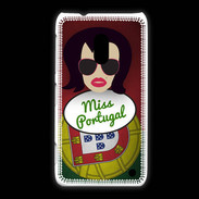 Coque Nokia Lumia 620 Miss Portugal Brune