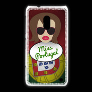 Coque Nokia Lumia 620 Miss Portugal Chatain