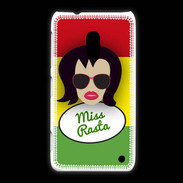 Coque Nokia Lumia 620 Miss Rasta Brune