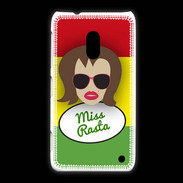 Coque Nokia Lumia 620 Miss Rasta Chatain