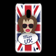 Coque Nokia Lumia 620 Miss UK Chatain