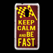 Coque Nokia Lumia 620 Keep Calm and Be Fast Rouge