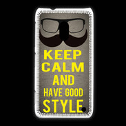 Coque Nokia Lumia 620 Keep Calm and Have a good Style Gris