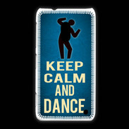 Coque Nokia Lumia 620 Keep Calm and Dance Bleu