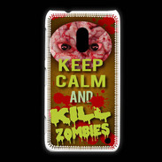 Coque Nokia Lumia 620 Keep Calm and Kill Zombies Orange