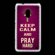 Coque Nokia Lumia 620 Keep Calm and Pray Christian Rose