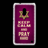 Coque Nokia Lumia 620 Keep Calm and Pray jewish Rose