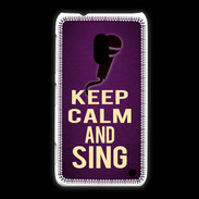 Coque Nokia Lumia 620 Keep Calm and Sing Violet