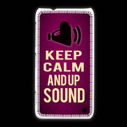 Coque Nokia Lumia 620 Keep Calm and Up Sound Rose