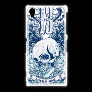 Coque Sony Xpéria Z1 Tête de mort Lucky One 13