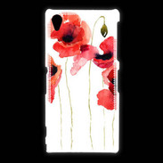 Coque Sony Xpéria Z1 Dessin de coquelicot