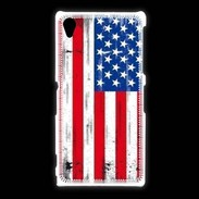 Coque Sony Xpéria Z1 Drapeau USA grunge et vintage 5