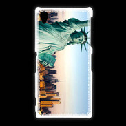 Coque Sony Xpéria Z1 Statue de la liberté et ville de New York 15