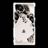 Coque Sony Xpéria Z1 Vintage Poker