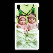 Coque Sony Xpéria Z1 Jumeaux coeur