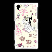Coque Sony Xpéria Z1 Thème mariage 1