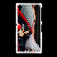 Coque Sony Xpéria Z1 Mariée dans roadster
