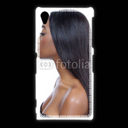 Coque Sony Xpéria Z1 Femme metisse noire 2