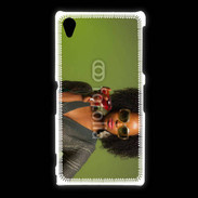 Coque Sony Xpéria Z1 Femme metisse noire 3