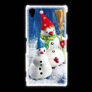 Coque Sony Xpéria Z1 Bonhommes de neige