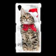 Coque Sony Xpéria Z1 Chat Noël 2