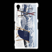 Coque Sony Xpéria Z1 transat et skis neige