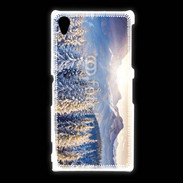 Coque Sony Xpéria Z1 Montagne enneigée et ensoleillée