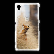 Coque Sony Xpéria Z1 Renard paysage hiver