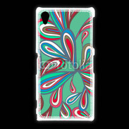 Coque Sony Xpéria Z1 Fond Hippie en vert 