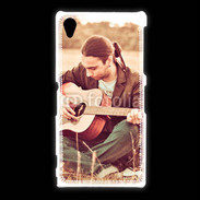 Coque Sony Xpéria Z1 Guitariste peace and love 1