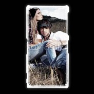 Coque Sony Xpéria Z1 Hippie amoureux et tranquile