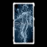 Coque Sony Xpéria Z1 Femme en fumée de cigarette
