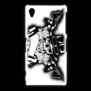 Coque Sony Xpéria Z1 Tête de mort Gangster