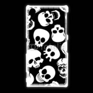 Coque Sony Xpéria Z1 Fond tête de mort 2
