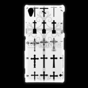 Coque Sony Xpéria Z1 Fond croix