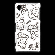 Coque Sony Xpéria Z1 Fond tête de mort 4