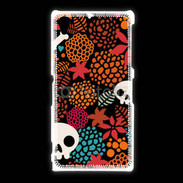 Coque Sony Xpéria Z1 Fond tête de mort 9
