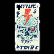 Coque Sony Xpéria Z1 Tête de Mort Thunder Strike