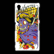 Coque Sony Xpéria Z1 Tête de Mort Samouraï
