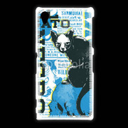 Coque Sony Xpéria Z1 Tête de Mort Chat noir