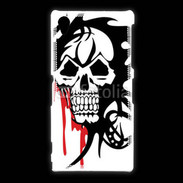 Coque Sony Xpéria Z1 Tête de Mort Bloody