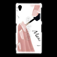 Coque Sony Xpéria Z1 Pose de vernis esthéticienne