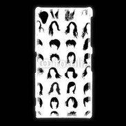 Coque Sony Xpéria Z1 Fond coiffures