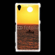 Coque Sony Xpéria Z1 Levé de soleil et bateau de pêche en mer