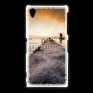Coque Sony Xpéria Z1 Filet de pêche sur ponton pêcheur